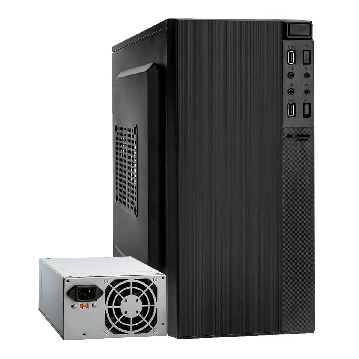 Gabinete e Fonte com Fundo Branco